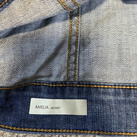 Kut from the Kloth Amelia dark wash denim jacket S - Picture 10 of 11